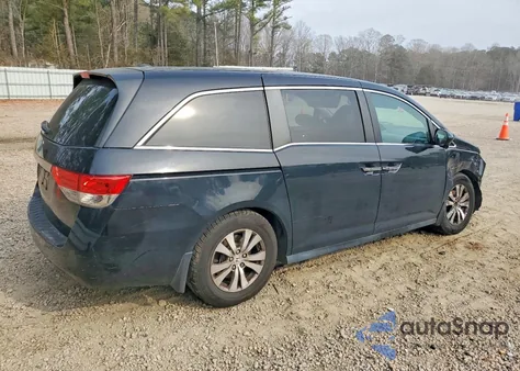 2014 Honda Odyssey Exl z USA, uszkodzony, nr VIN 5FNRL5H61EB102257